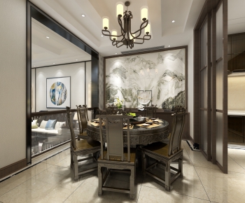 New Chinese Style Dining Room-ID:361282511