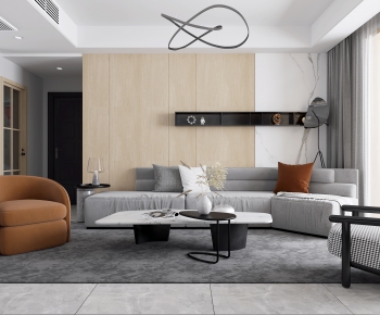 Modern A Living Room-ID:746268643