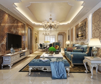European Style A Living Room-ID:372404671