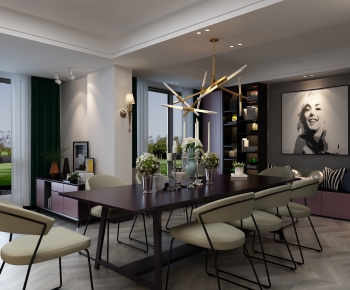 Post Modern Style Dining Room-ID:800175182