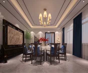 New Chinese Style Dining Room-ID:103543529