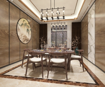 New Chinese Style Dining Room-ID:597154913