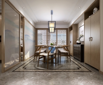 New Chinese Style Dining Room-ID:151899934