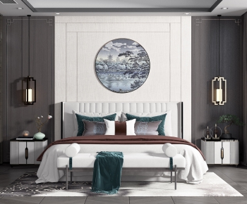 New Chinese Style Bedroom-ID:716379179