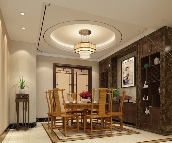 New Chinese Style Dining Room-ID:162756325