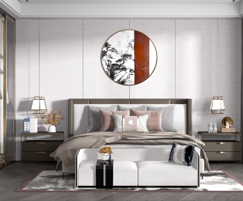 New Chinese Style Bedroom-ID:754532583