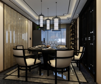 New Chinese Style Dining Room-ID:947250797