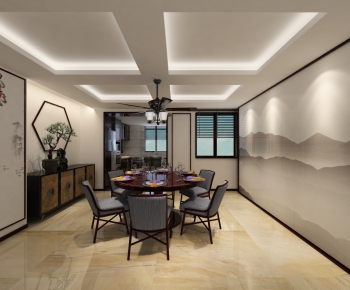 New Chinese Style Dining Room-ID:284188472