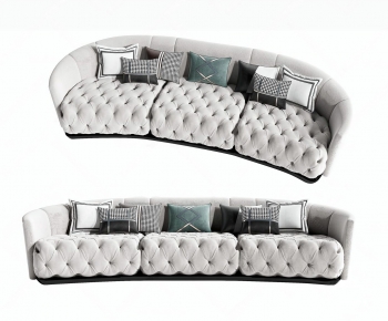 Simple European Style Three-seat Sofa-ID:288349949