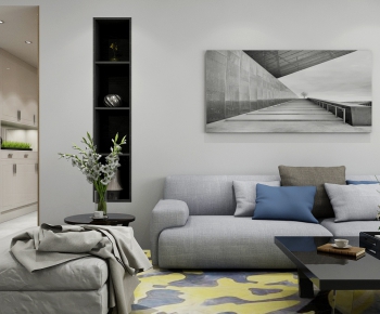 Modern A Living Room-ID:599307337