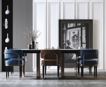 Modern Dining Table And Chairs-ID:617151436