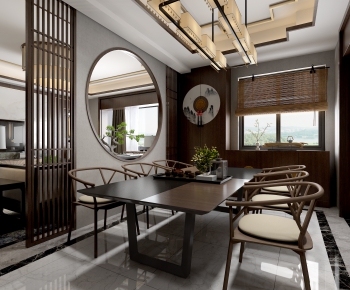 New Chinese Style Dining Room-ID:141084175