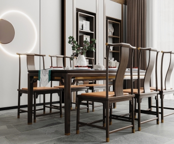 New Chinese Style Dining Table And Chairs-ID:972785296