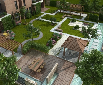 Modern Courtyard/landscape-ID:709353844