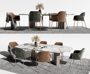 Modern Dining Table And Chairs-ID:655319441