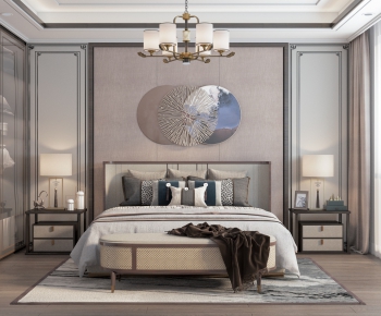 New Chinese Style Bedroom-ID:462859163