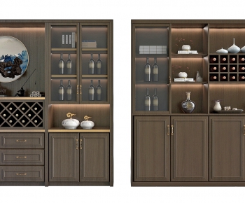 New Chinese Style Wine Cabinet-ID:589286141