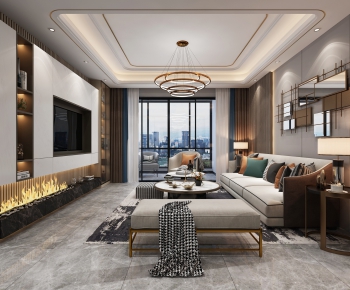 Modern A Living Room-ID:957684596