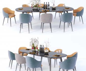 Modern Dining Table And Chairs-ID:719910954