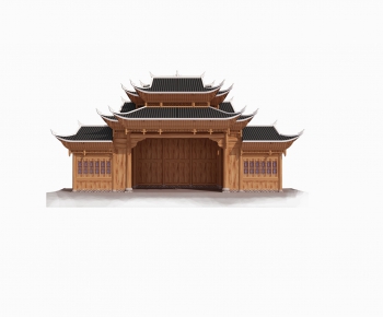 Chinese Style Ancient Architectural Buildings-ID:115043415