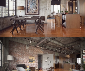 Industrial Style A Living Room-ID:853972128
