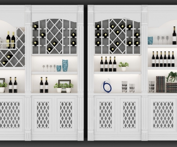 European Style Wine Cabinet-ID:762568794