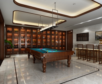 New Chinese Style Billiards Room-ID:943838465