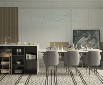 Nordic Style Dining Room-ID:935224762