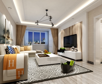 Modern A Living Room-ID:373738821