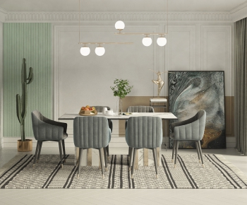 Nordic Style Dining Room-ID:671129476