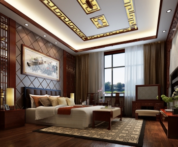 Chinese Style Bedroom-ID:231814694