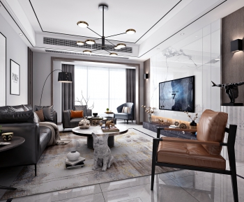 Modern A Living Room-ID:674367759