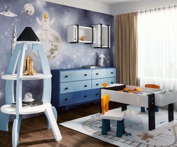 Modern Children's Room Activity Room-ID:884896163