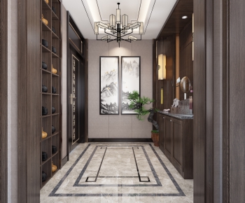 New Chinese Style Hallway-ID:248499449