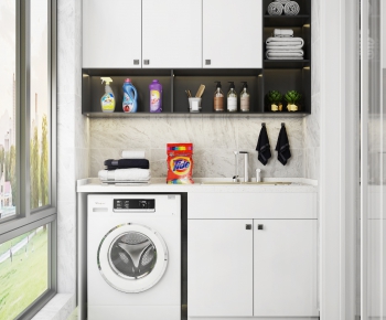 Modern Laundry Cabinet-ID:537724427