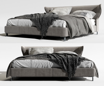 Modern Double Bed-ID:742619938