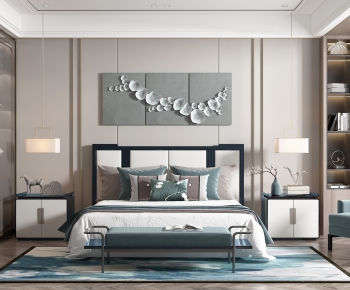 New Chinese Style Bedroom-ID:583258817