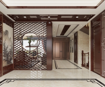 New Chinese Style Hallway-ID:441492976