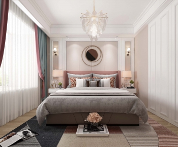 Simple European Style Bedroom-ID:796076959