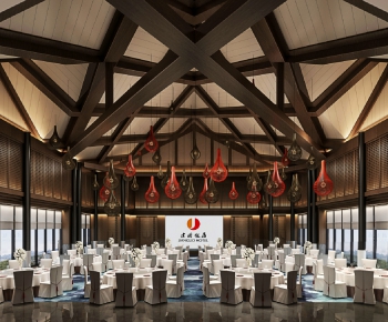 New Chinese Style Banquet Hall-ID:812057496