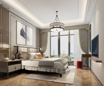 New Chinese Style Bedroom-ID:112417598