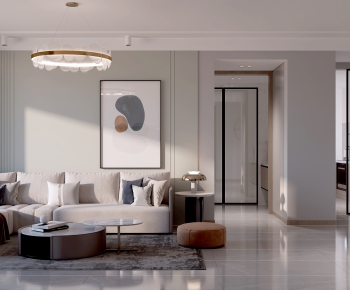 Modern A Living Room-ID:373806684