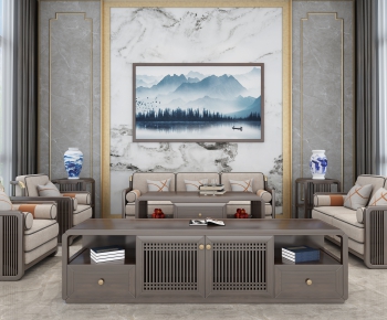 Chinese Style Sofa Combination-ID:559985791