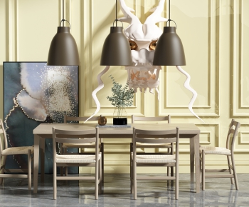 Nordic Style Dining Table And Chairs-ID:714131623