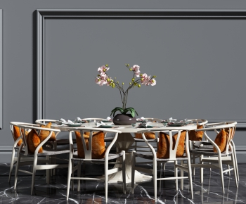 New Chinese Style Dining Table And Chairs-ID:588795557