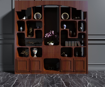 New Chinese Style Decorative Cabinet-ID:889781637