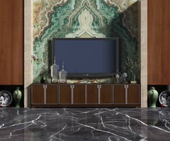 New Chinese Style TV Cabinet-ID:605471382