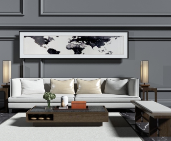 New Chinese Style Sofa Combination-ID:147082768
