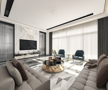 Modern A Living Room-ID:824195968