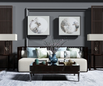 New Chinese Style Sofa Combination-ID:761528671